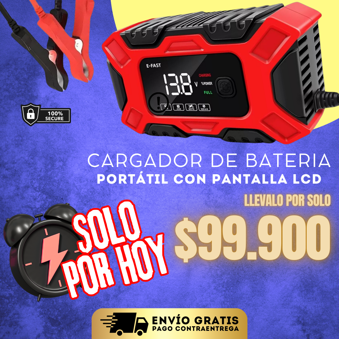Oferta Especial AutoVolt® - Recupera Baterías Descargadas en Minutos, Tecnología de Carga Inteligente