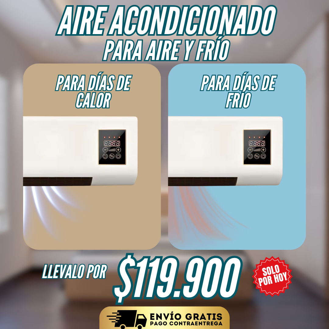 AIRE ACONDICIONADO 2 EN 1 PARA CALOR Y FRIO