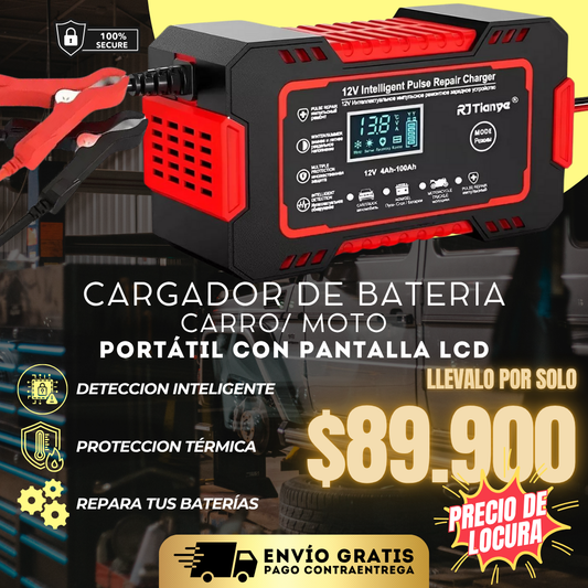 Oferta Especial AutoVolt® - Recupera Baterías Descargadas en Minutos, Tecnología de Carga Inteligente