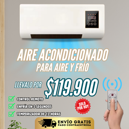 AIRE ACONDICIONADO 2 EN 1 PARA CALOR Y FRIO