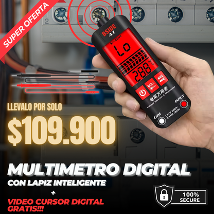 MULTÍMETRO DIGITAL + VIDEO CURSO GRATIS🎁