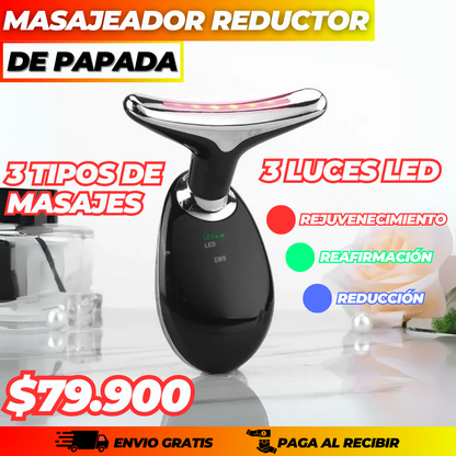 MASAJEADOR FACIAL CON LUZ LED +  ENVIO GRATIS🎁