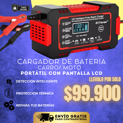 Oferta Especial AutoVolt® - Recupera Baterías Descargadas en Minutos, Tecnología de Carga Inteligente