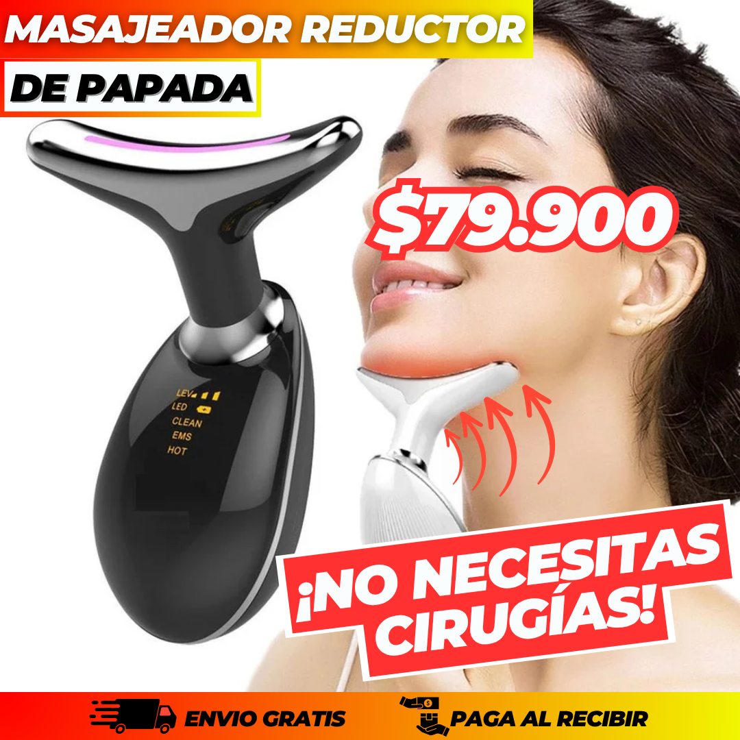 MASAJEADOR FACIAL CON LUZ LED +  ENVIO GRATIS🎁