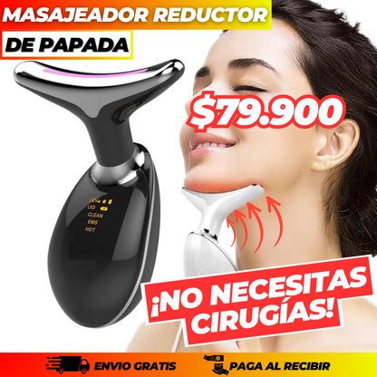 MASAJEADOR FACIAL CON LUZ LED +  ENVIO GRATIS🎁