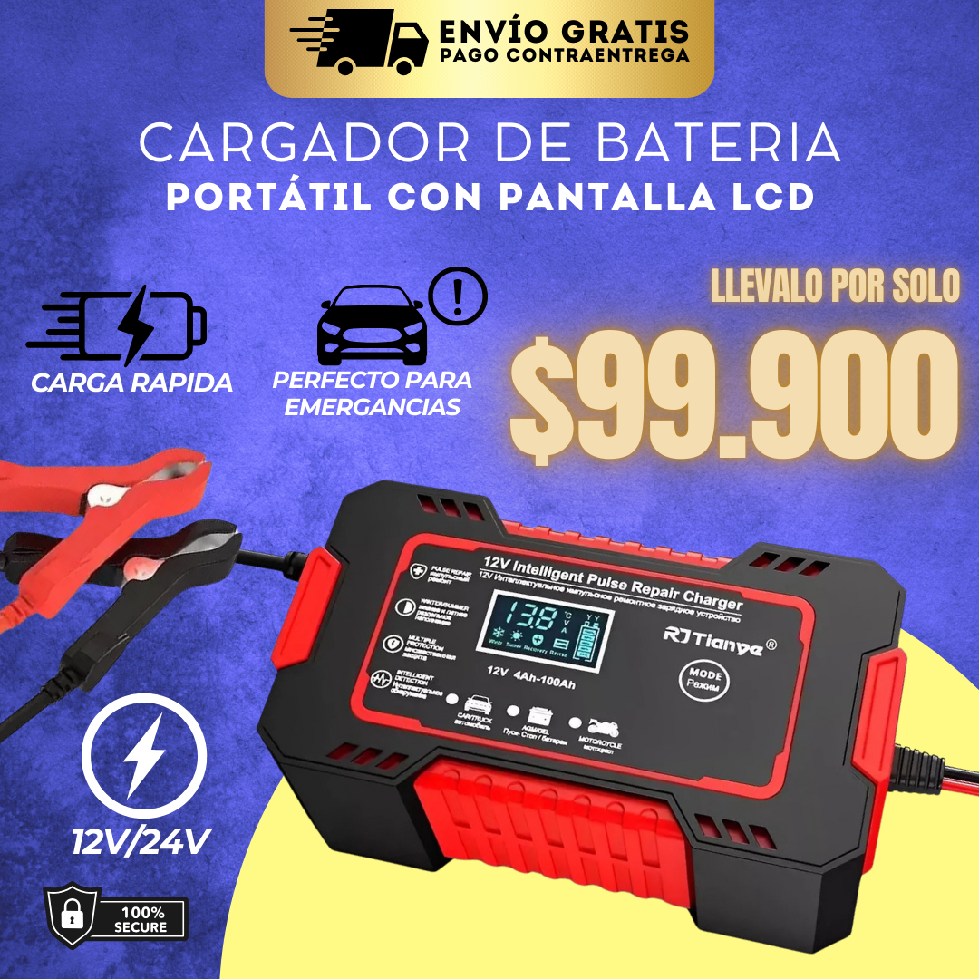 Oferta Especial AutoVolt® - Recupera Baterías Descargadas en Minutos, Tecnología de Carga Inteligente