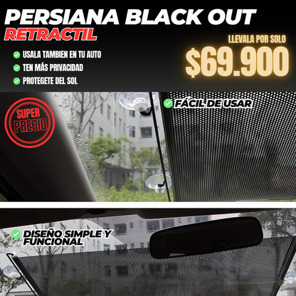 PERSIANA RETRACTIL BLACK OUT + ENVIO GRATIS🎁