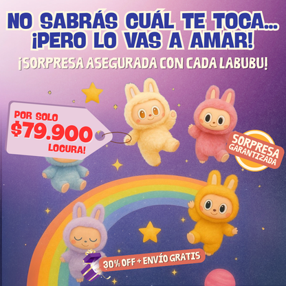 ¡LLAVERO SORPRESA LABUBU CON LUZ Y SONIDO!