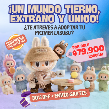 ¡LLAVERO SORPRESA LABUBU CON LUZ Y SONIDO!