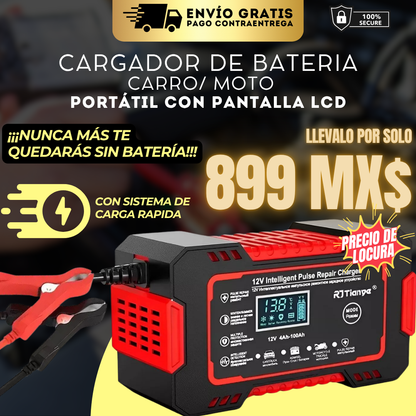 Oferta Especial AutoVolt® - Recupera Baterías Descargadas en Minutos, Tecnología de Carga Inteligente