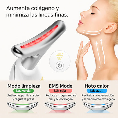 MASAJEADOR FACIAL CON LUZ LED +  ENVIO GRATIS🎁